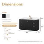 Meuble-lavabo Cadiz avec dessus en pierre composite sans miroir