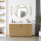 Meuble-lavabo Cadiz avec dessus en pierre composite sans miroir