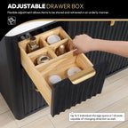 Meuble-lavabo Cadiz avec dessus en pierre composite sans miroir