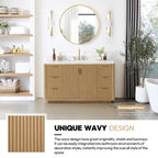 Meuble-lavabo Cadiz avec dessus en pierre composite sans miroir