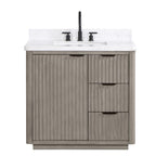 Meuble-lavabo Cadiz avec dessus en pierre composite sans miroir