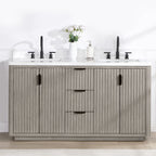 Meuble-lavabo Cadiz avec dessus en pierre composite sans miroir