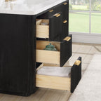 Meuble-lavabo Cadiz avec dessus en pierre composite sans miroir