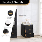 Meuble-lavabo Cadiz avec dessus en pierre composite sans miroir
