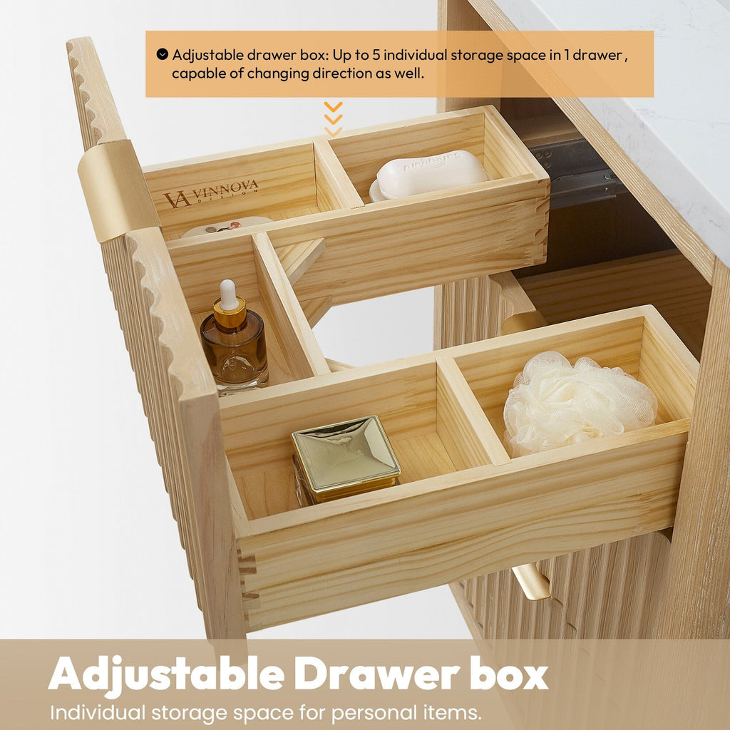Meuble-lavabo Cadiz avec dessus en pierre composite sans miroir