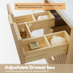 Meuble-lavabo Cadiz avec dessus en pierre composite sans miroir