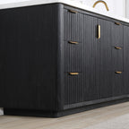 Meuble-lavabo Cadiz avec dessus en pierre composite sans miroir