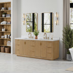 Meuble-lavabo Cadiz avec dessus en pierre composite sans miroir