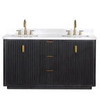 Meuble-lavabo Cadiz avec dessus en pierre composite sans miroir