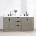 Meuble-lavabo Cadiz avec dessus en pierre composite sans miroir