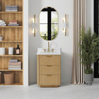 Meuble-lavabo Cadiz avec dessus en pierre composite sans miroir