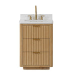 Meuble-lavabo Cadiz avec dessus en pierre composite sans miroir