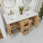 Meuble-lavabo Cadiz avec dessus en pierre composite sans miroir
