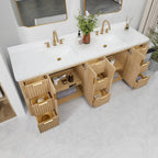Meuble-lavabo Cadiz avec dessus en pierre composite sans miroir