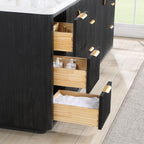 Meuble-lavabo Cadiz avec dessus en pierre composite sans miroir