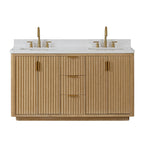 Meuble-lavabo Cadiz avec dessus en pierre composite sans miroir