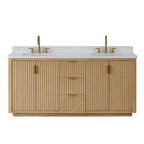 Meuble-lavabo Cadiz avec dessus en pierre composite sans miroir