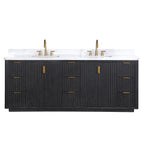 Meuble-lavabo Cadiz avec dessus en pierre composite sans miroir