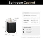 Meuble-lavabo Cadiz avec dessus en pierre composite sans miroir