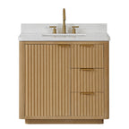 Meuble-lavabo Cadiz avec dessus en pierre composite sans miroir
