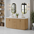 Meuble-lavabo Cadiz avec dessus en pierre composite sans miroir