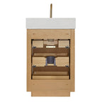 Meuble-lavabo Cadiz avec dessus en pierre composite sans miroir