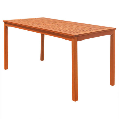 Ensemble de salle à manger empilable en bois Caladesi