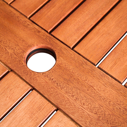 Ensemble de salle à manger empilable en bois Caladesi