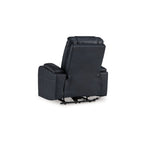 Fauteuil inclinable électrique Callum, appui-tête réglable, similicuir noir