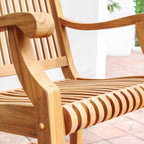 Ensemble de 3 chaises à bascule d'extérieur Cambridge Casual Chara en teck