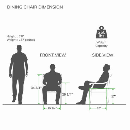 Ensemble de salle à manger Cambridge Casual Chara 5 pièces en teck avec coussin