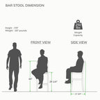 Ensemble bistrot Cambridge Casual Chara en teck 3 pièces à hauteur de bar