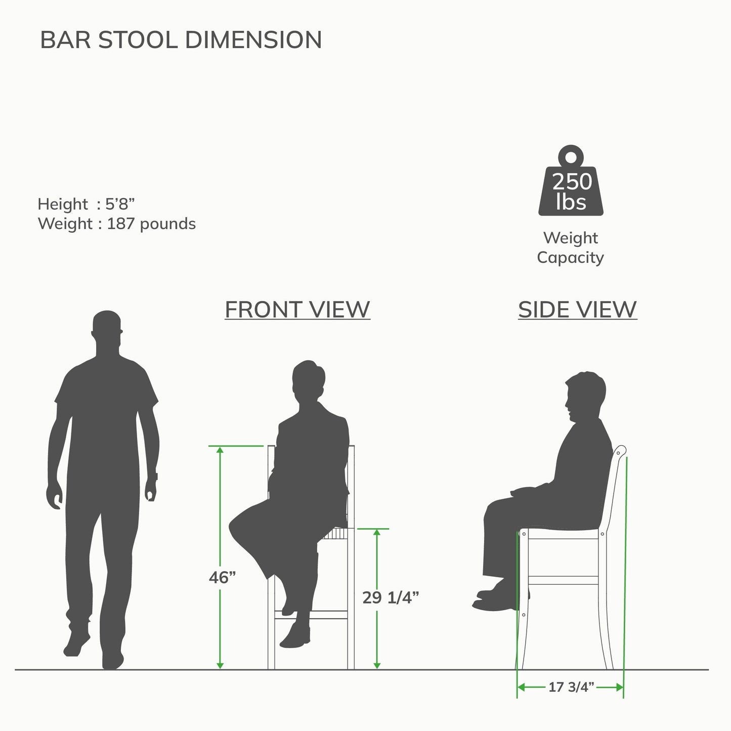 Ensemble bistrot Cambridge Casual Chara en teck 3 pièces à hauteur de bar