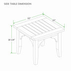 Ensemble de salon de jardin Cambridge Casual Leon 3 pièces en teck avec coussin