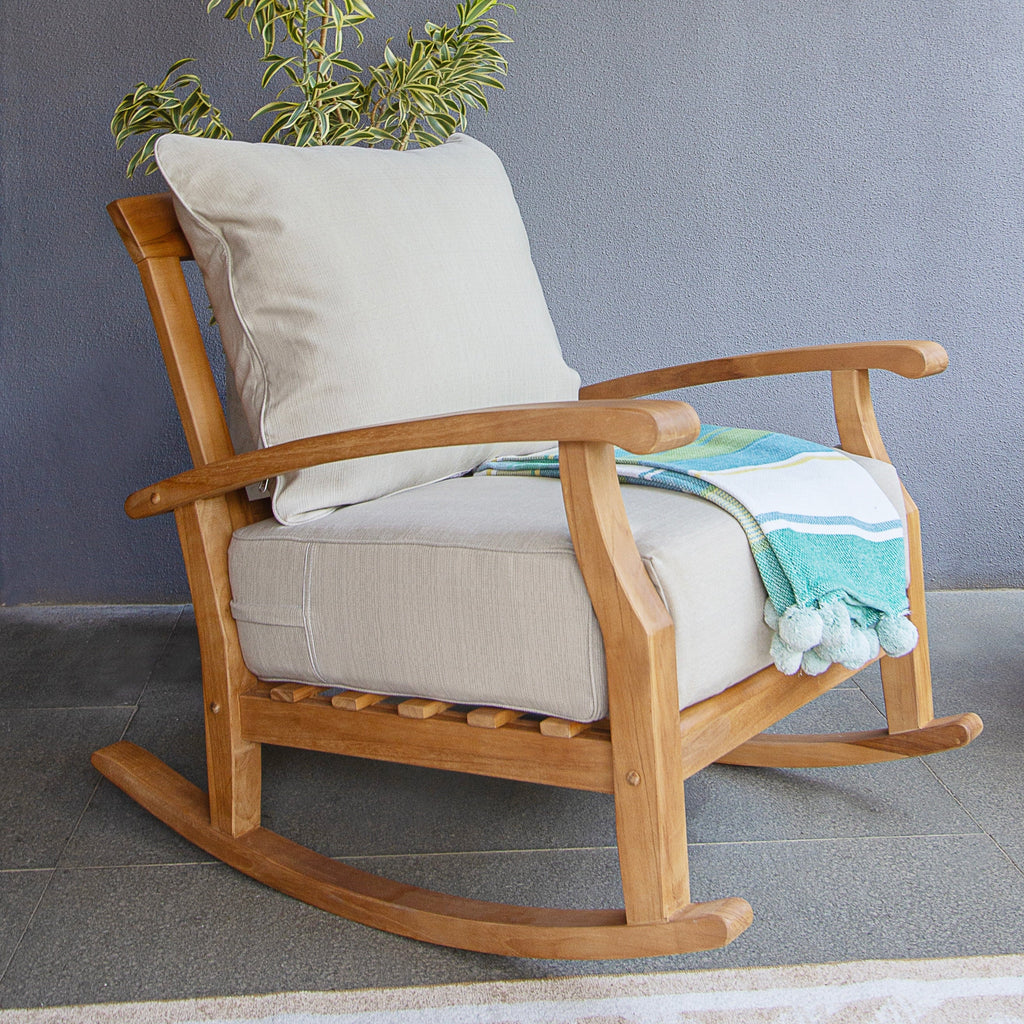 Ensemble de salon de jardin Cambridge Casual Leon 3 pièces en teck avec coussin