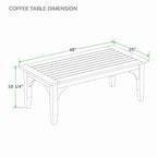 Ensemble de conversation de patio Cambridge Casual Leon 5 pièces en bois de teck