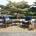 Ensemble de salon de jardin Cambridge Casual Lowell 3 pièces en teck