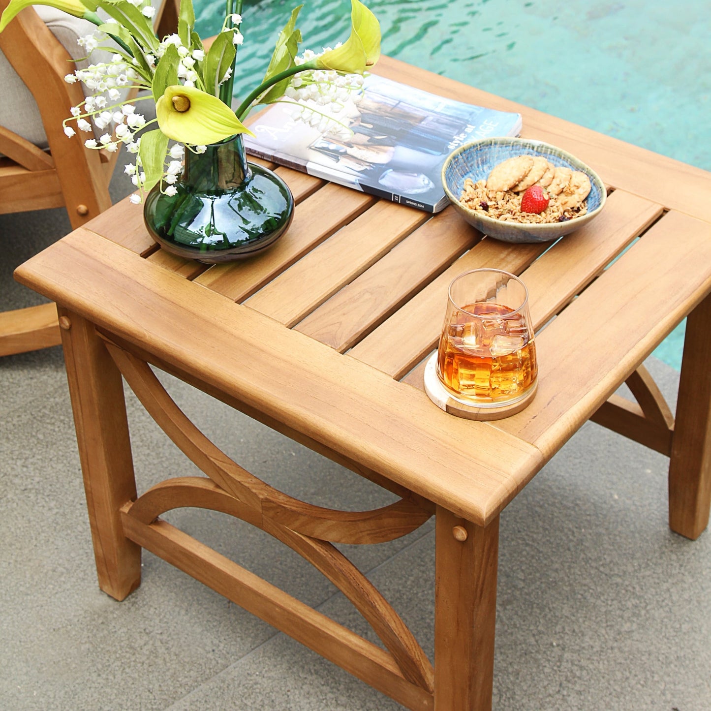 Ensemble de salon de jardin Cambridge Casual Lowell 3 pièces en teck