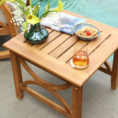 Ensemble de salon de jardin Cambridge Casual Lowell 3 pièces en teck