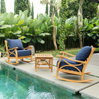 Ensemble de salon de jardin Cambridge Casual Lowell 3 pièces en teck