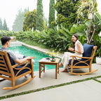 Ensemble de salon de jardin Cambridge Casual Lowell 3 pièces en teck