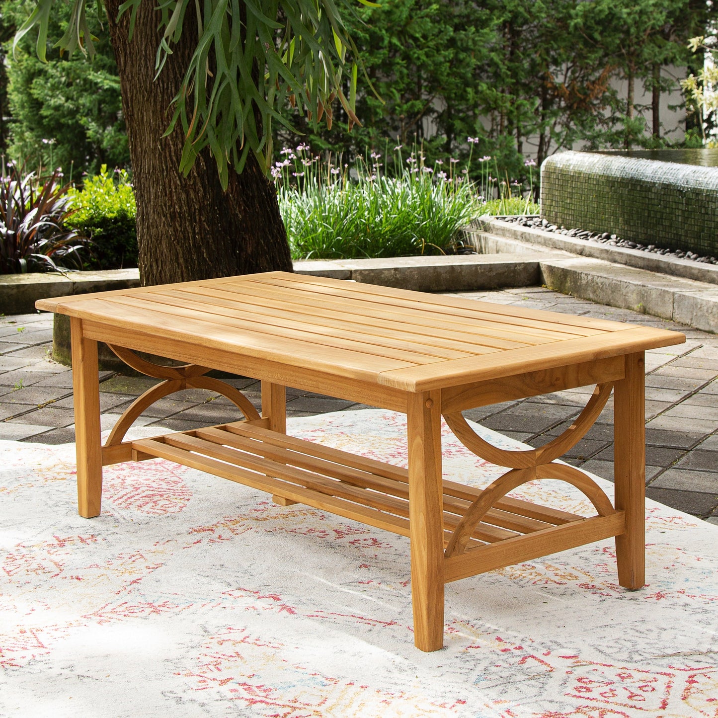 Ensemble de conversation d'extérieur Cambridge Casual Lowell 5 pièces en bois de teck