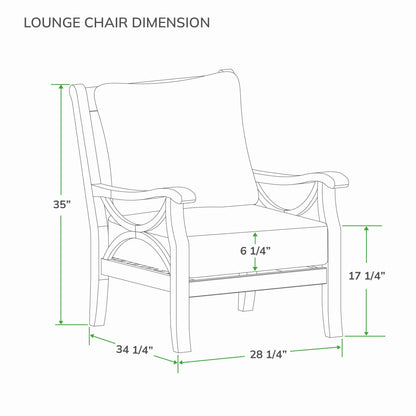 Ensemble de conversation d'extérieur Cambridge Casual Lowell 5 pièces en bois de teck