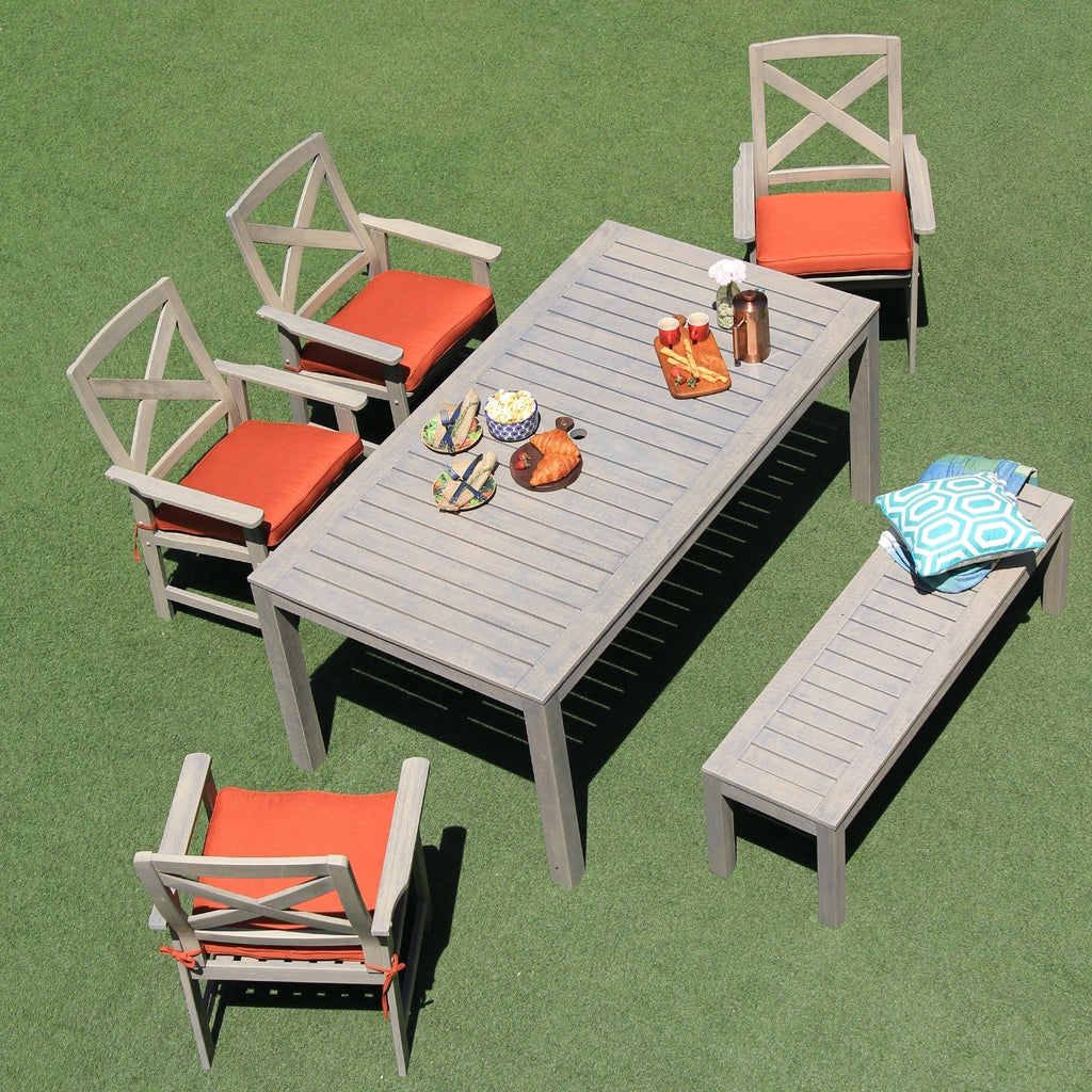 Ensemble de salle à manger de patio Cambridge Casual West Lake 6 pièces