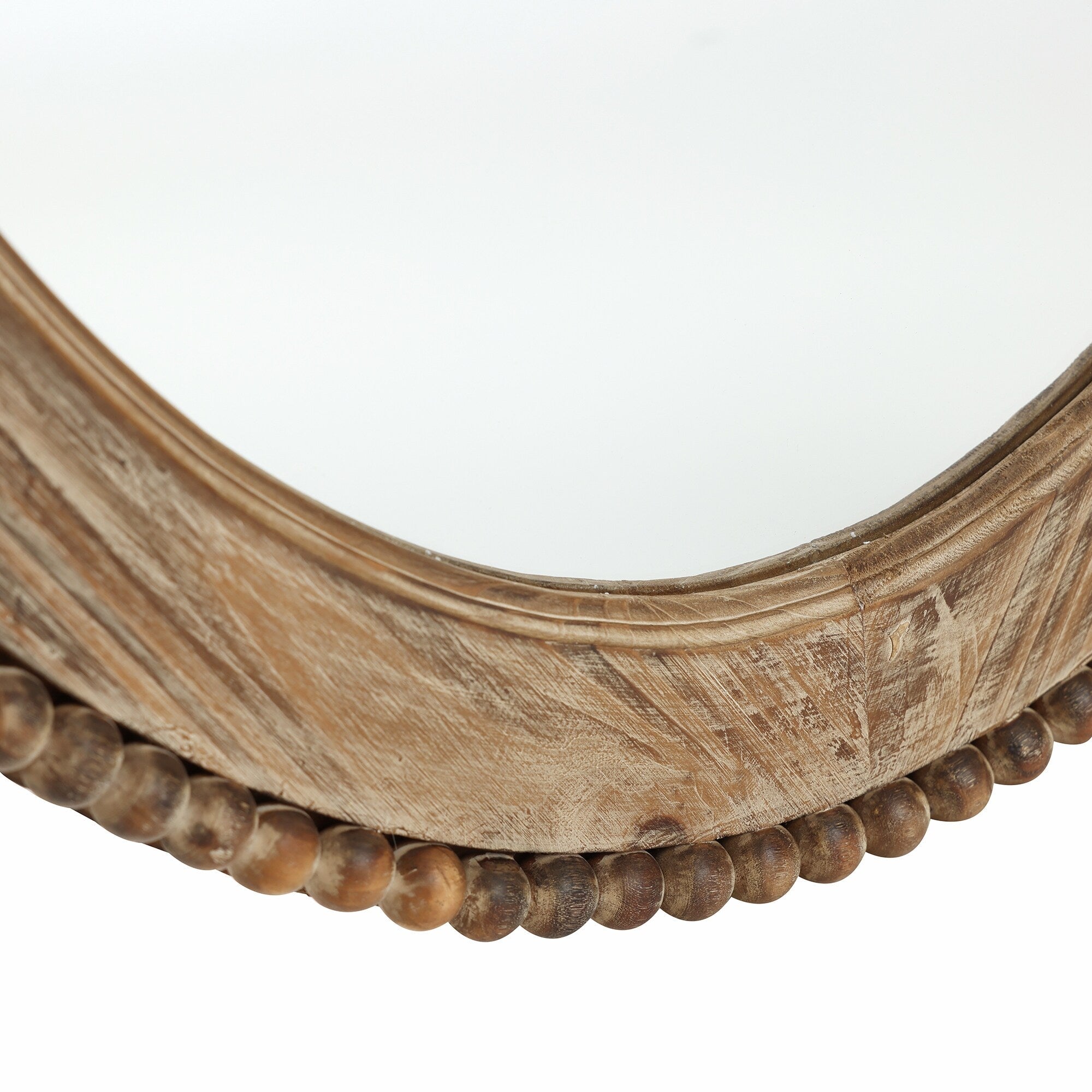 Miroir mural ovale de 81 cm avec cadre en bois Cameo, miroir mural de salle de bain – 31,89 H x 24 L x 1,26 P