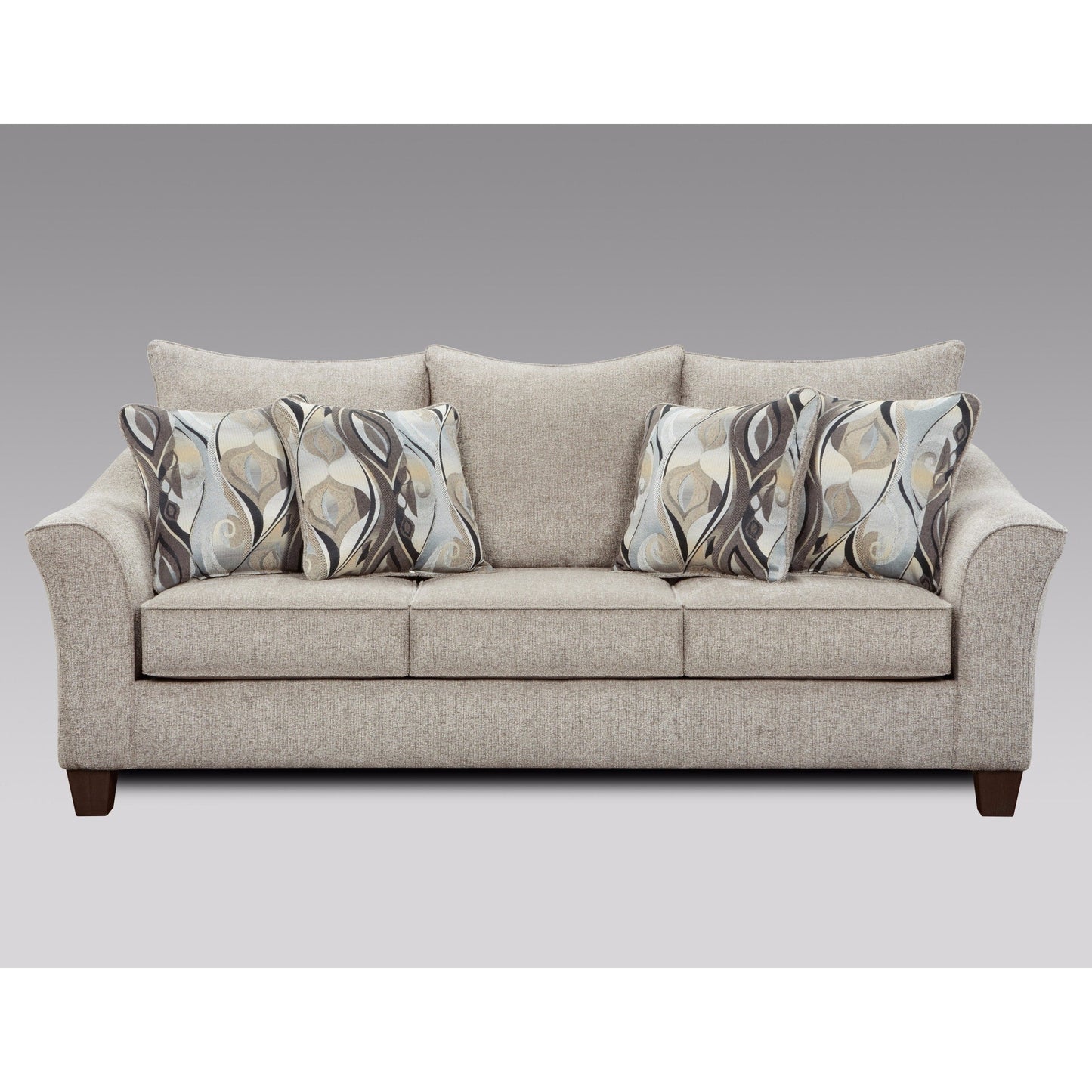 Canapé à dossier coussiné en tissu Camero de Roundhill Furniture