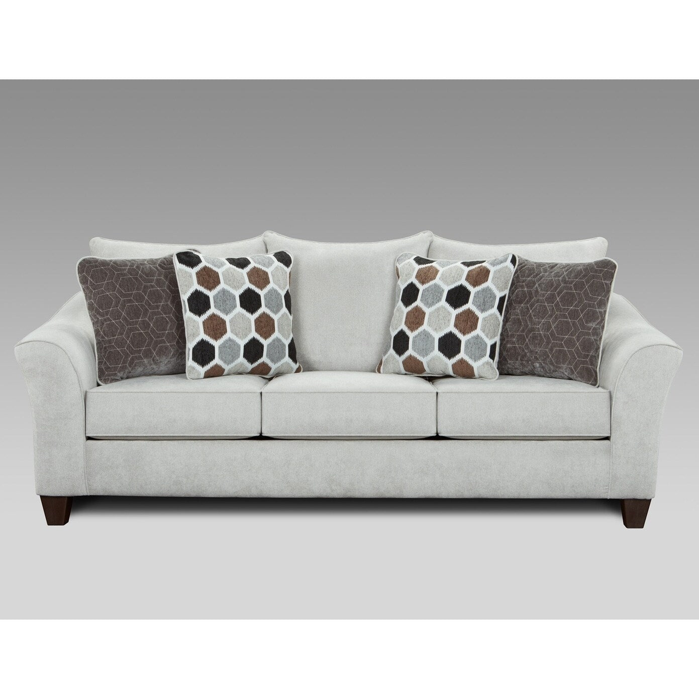 Canapé à dossier coussiné en tissu Camero de Roundhill Furniture
