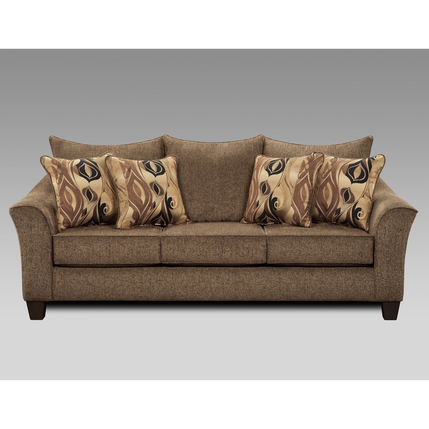 Canapé à dossier coussiné en tissu Camero de Roundhill Furniture