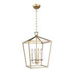 Lustre suspendu style lanterne à bougie pour escalier ou îlot de cuisine - N/A