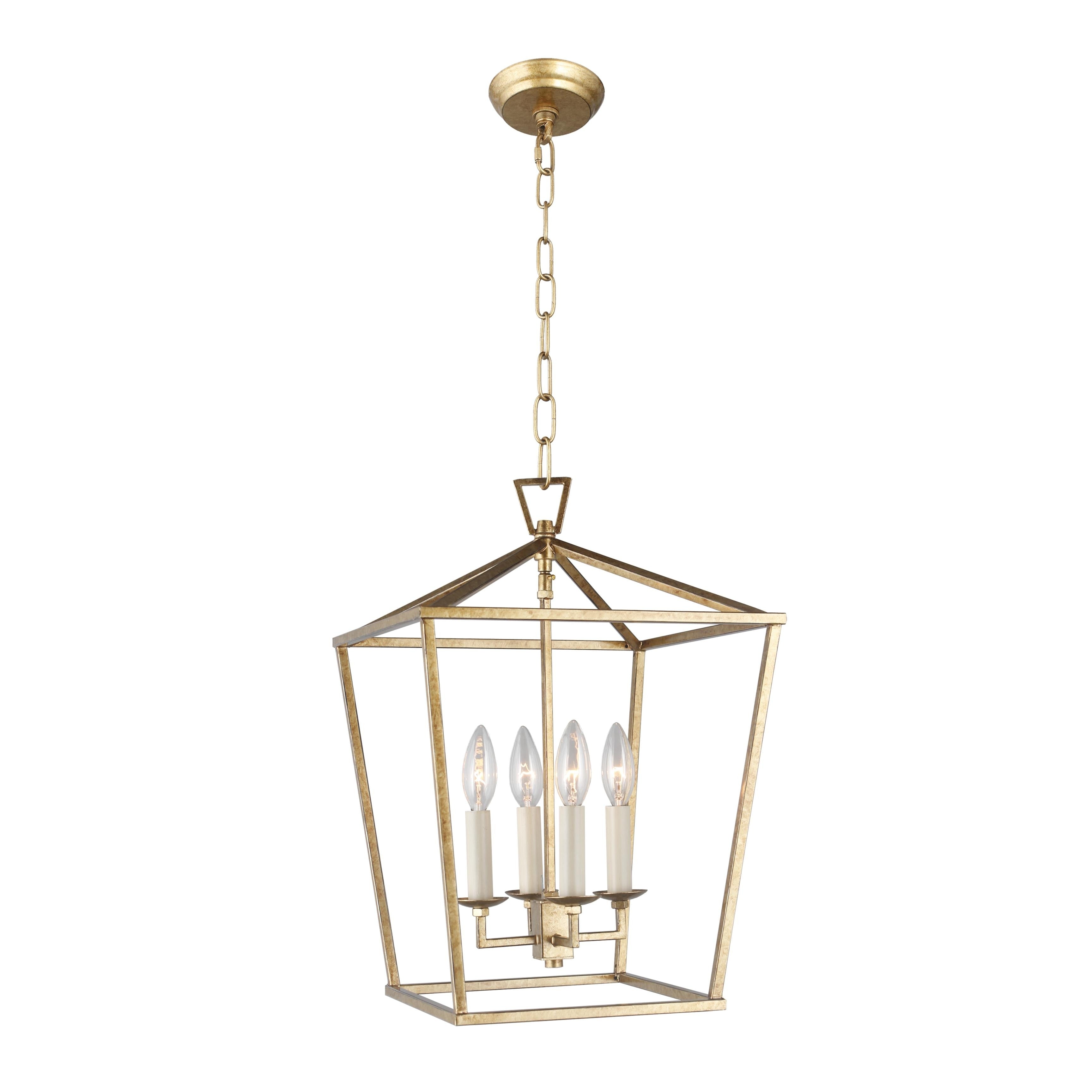 Lustre suspendu style lanterne à bougie pour escalier ou îlot de cuisine - N/A